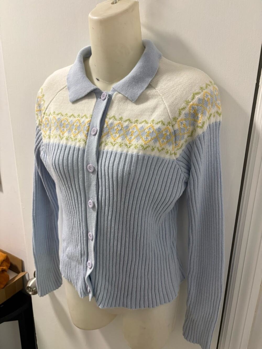 90s Y2K Liz Claiborne pastel sweater